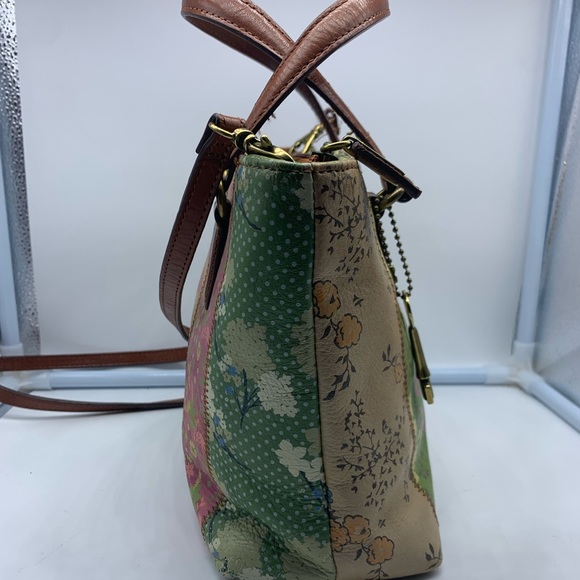 FOSSIL 75082 Key 1954 patchwork leather crossbody - Picture 4 of 16